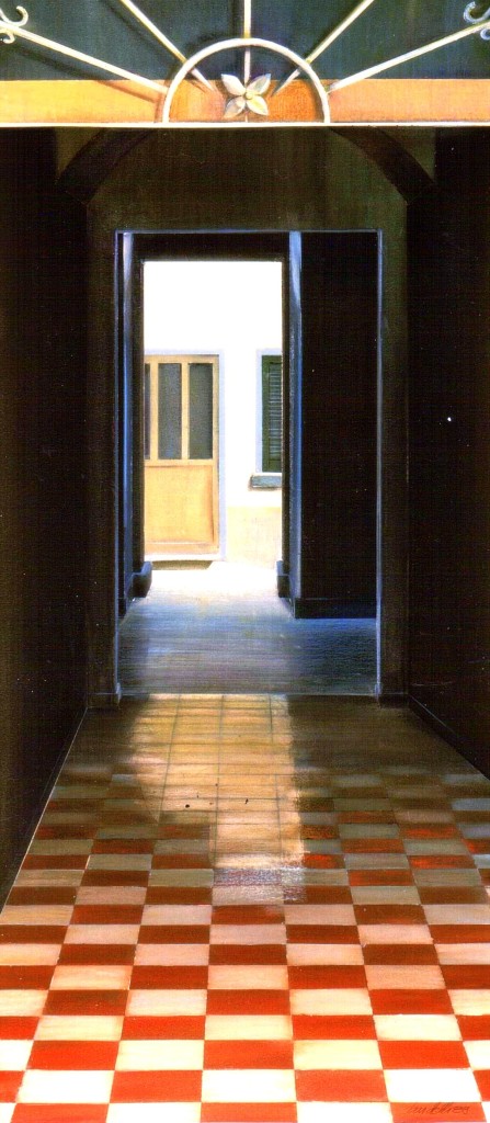 bardelli, il passaggio, 1989, pastelli a olio su cartoncino, cm. 102x73 (foglio)001