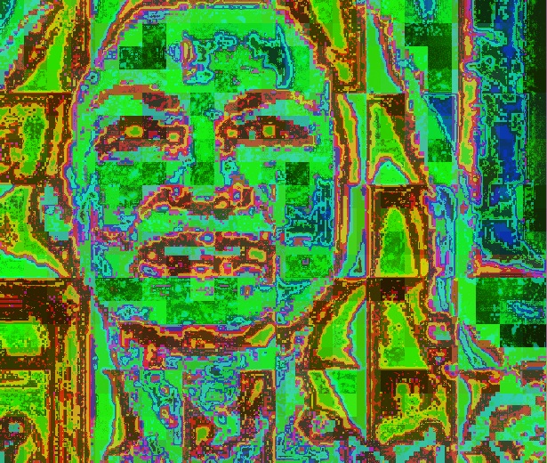 bardelli, volto di donna, 2016, computer graphics