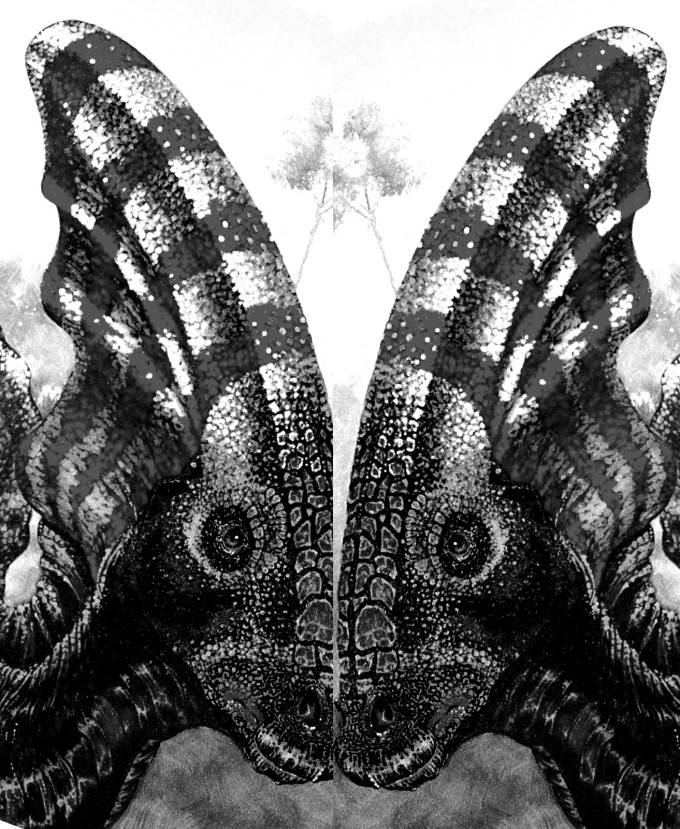 8 bardelli, la farfalla, 2018, computer graphics PARASAUOROLOPHUS radr2x2a5